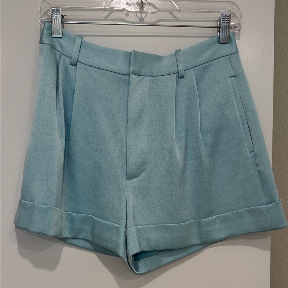 Alice + Olivia High Waist Light Blue Shorts